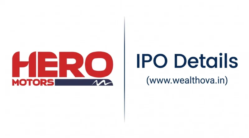 Hero Motors IPO details banner by Wealthova